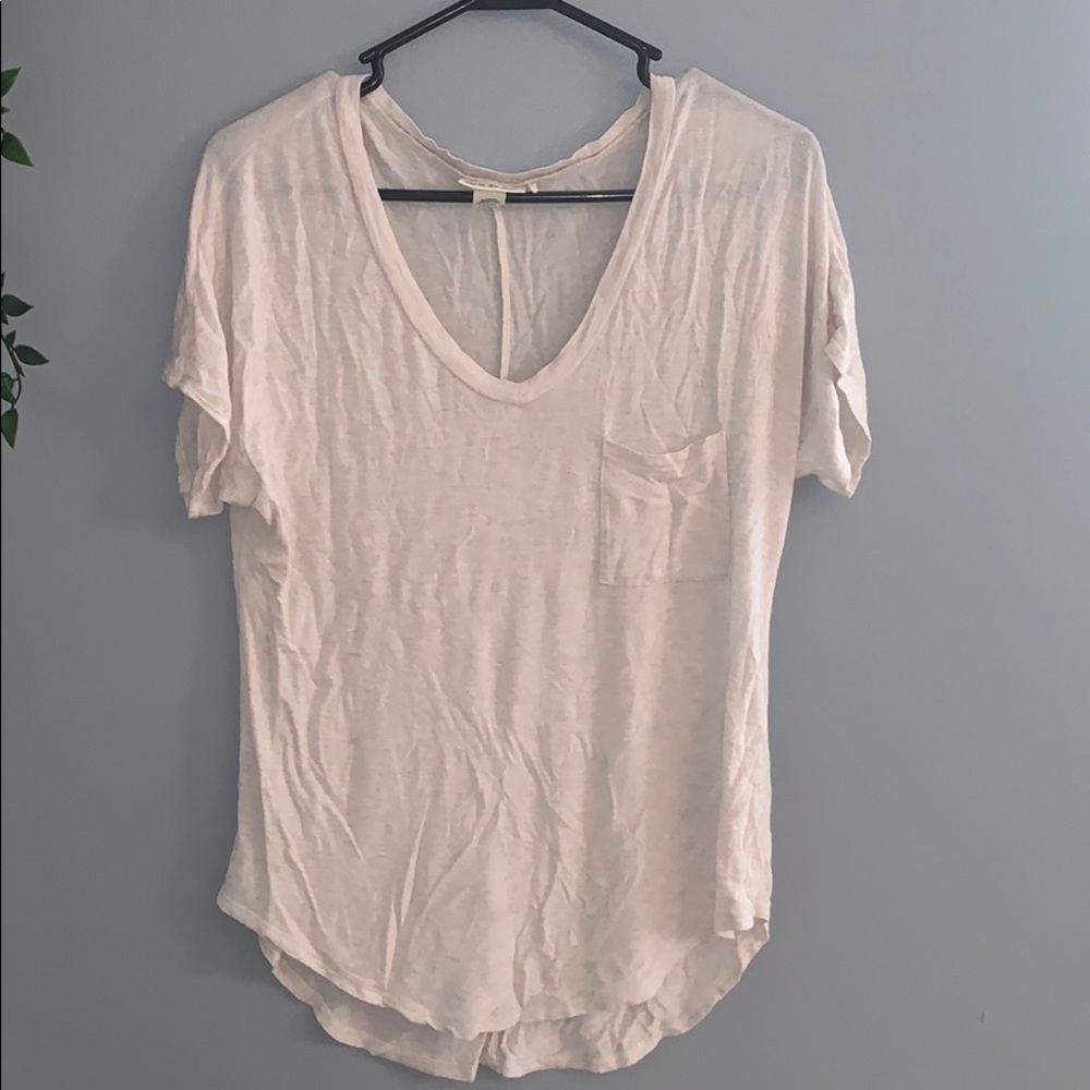 Basic Cream Loose T-Shirt